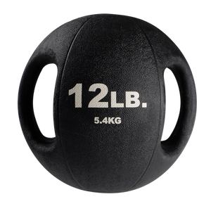 Body-Solid Tools 12lb. Dual Grip Medicine Ball