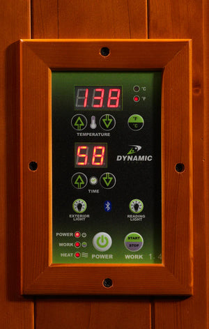Dynamic Avila Elite 1-2-person Ultra Low EMF (Under 3MG) FAR Infrared Sauna (Canadian Hemlock)