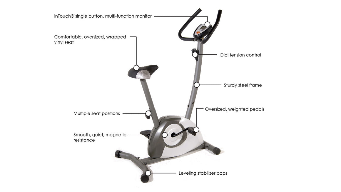 Stamina Magnetic Upright 1300 Exercise Bike - Indoor Cyclery