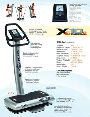 XG-10 Pro Whole Body Vibration Machine by DKN Technology - Indoor Cyclery