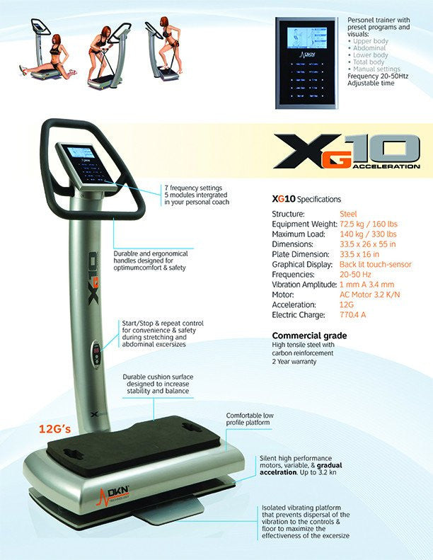XG-10 Whole Body Vibration Trainer by DKN Technology - Indoor Cyclery