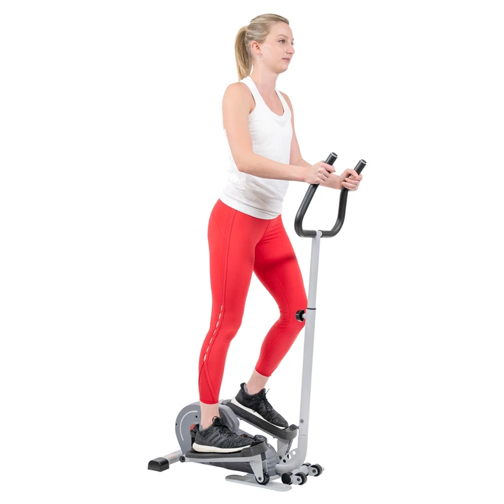 Sunny Health & Fitness Magnetic Standing Elliptical with Handlebars